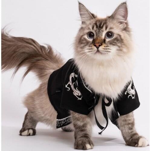 Cat Clothes Dog Pet Jacket Tang Suit Dragon Robe Pajamas for Small Large Dogs Puppy Cats Coat Parkas Clothing Big Dog Shirts