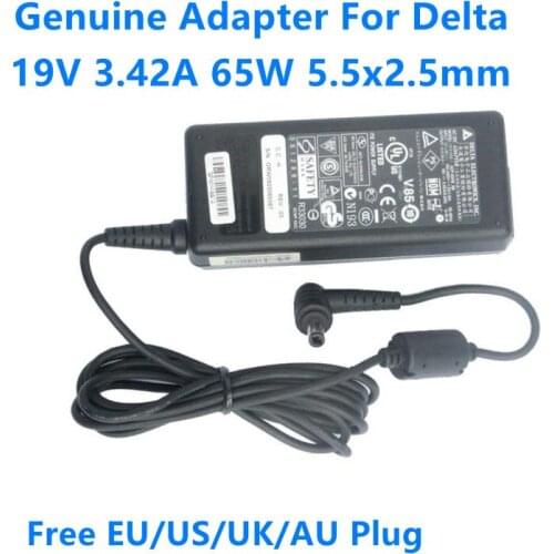 Genuine DELTA Charger ADP-65HB BB ADP-65JH-BB 19V 3.42A 65W AC Power Laptop Adapter For ASUS X54H X54C A45VS LITEON PA-1650-65
