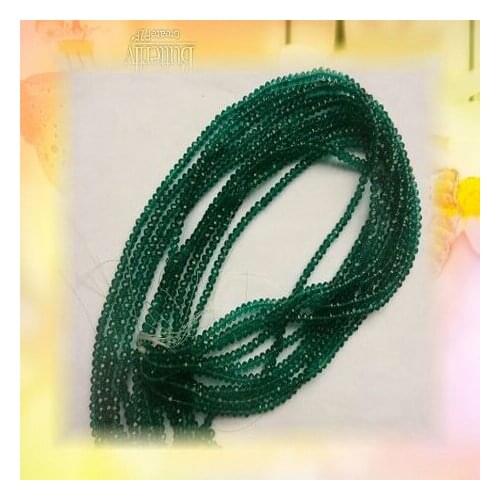 Peacoke Green 3mm 4mm Crystal Rondelle Beads Faceted Beads Bracelet Jewelry Making Accessories For Sale