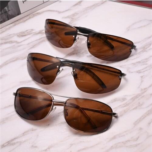 Rockjoy Fishing Glasses Male Women Brown Polarized Lens Sunglasses Men Driving Outdoor Goggles Anti Reflection UV400