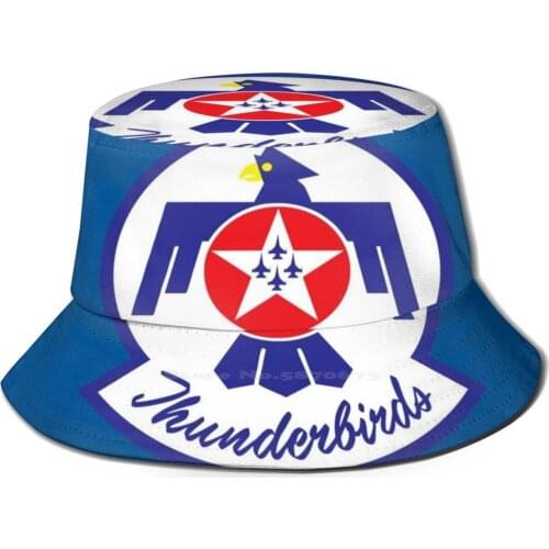 U S Air Force Thun Rds Foldable Panama Bucket Hat Cap Us Air Force Thun Rds Nerd Geek Military War Wage Battle Fight Tactical