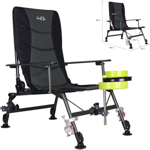 Fishing Chair Folding 2021 New Multifunctional Portable Fishing Chair Stainless Steel All Terrain Small Fishing Chair