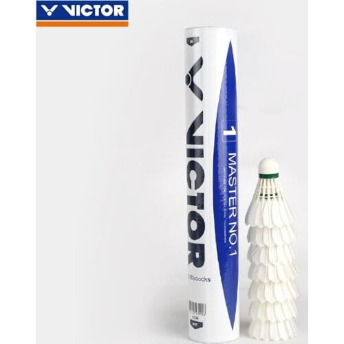 Victor Badminton Goose Feather Stable 12 Pack MS1 Master No .1 Goose Shuttlecock
