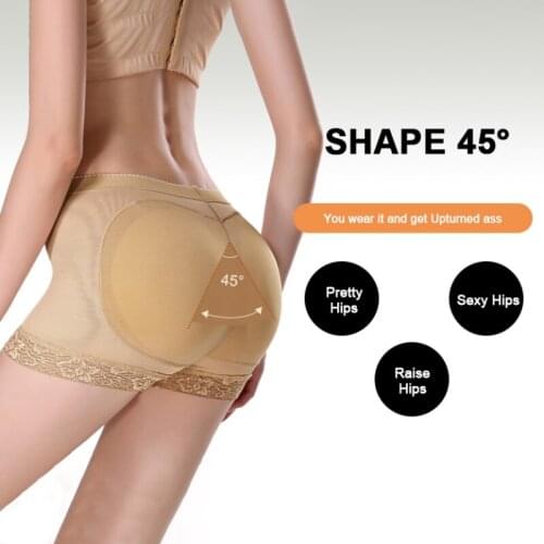 Women Shaper Pants Sexy Boyshort Panties Push Up Padded Panties Buttock Shaper Butt Lifter Hip Enhancer