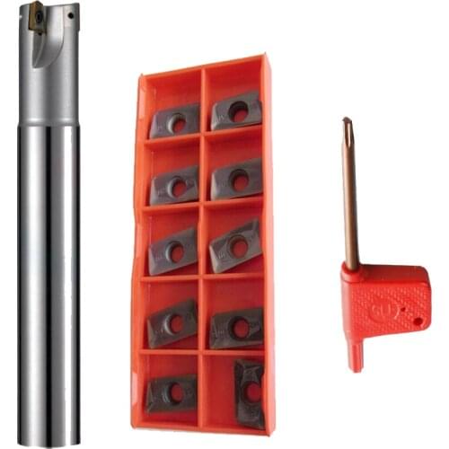 10pcs 300R C12-12-130 Holder Carbide Insert Metalworking CNC APMT1135PDERDP Blade Lathe Cutter For Slotting Turning Milling Tool