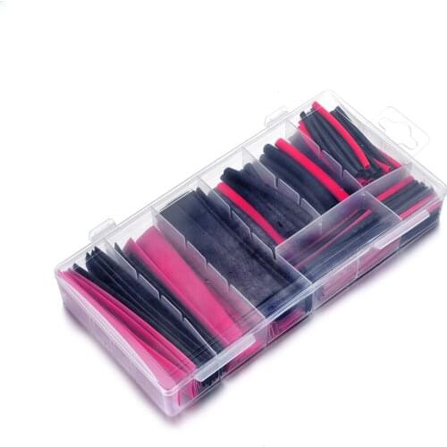 Hot Sale 150PCS Polyolefin Heat Shrinkable Tubes Flame Retardant Plastic Box/Plastic Bag Heat Shrink Tubing Tube Car-styling