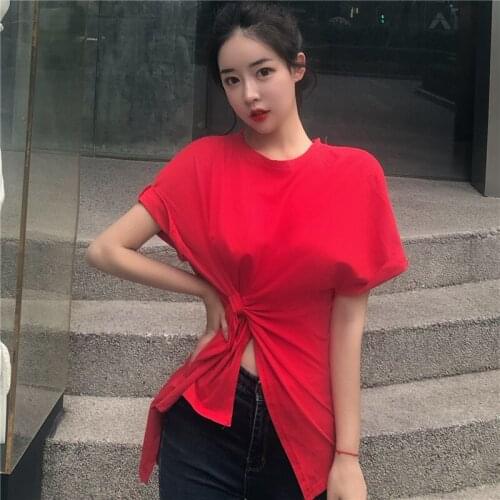 2021 New S-L Cotton New Summer T Shirt Women White Oversize T-Shirt Woman Clothes Tops Crop Tshirt Female Short sleeve