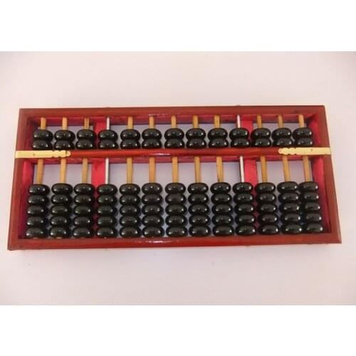 37cm Wooden Classic Ancient Calculator Abacus Soroban Chinese Learning Abacus Math Calculator Kids Toys Liquidator Arithmetic