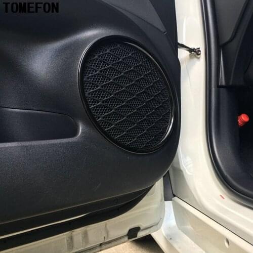 4pcs For Toyota Prius XW50 2016 2017 Inner Car Door Speaker Audio Cover Ring Covers Trim