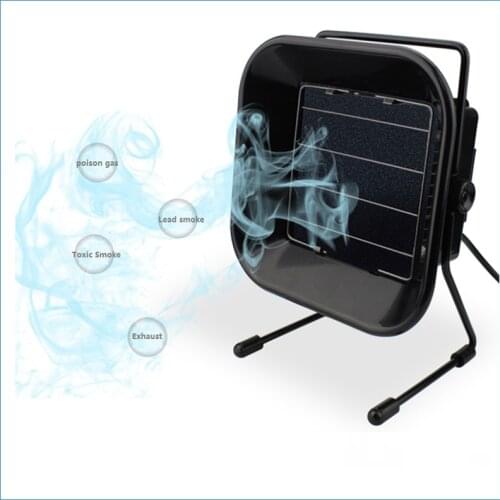 493 16W Solder Iron Smoke Absorber ESD Fume Extractor Smoking Instrument With 10 Free Activated Carbon Filter Sponge Industrial