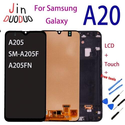 Display Replacement For Samsung Galaxy A20 A205 SM-A205F A205FN LCD Touch Screen Digitizer Assembly