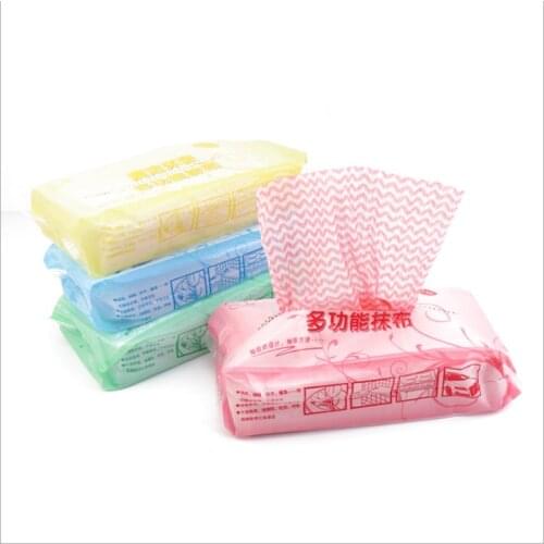 70 Pcs/Roll Non-woven Kitchen Cleaning Cloth Disposable Eco-friendly Rags Wiping Pad Furniture Kitchenware Cleaning Prouct