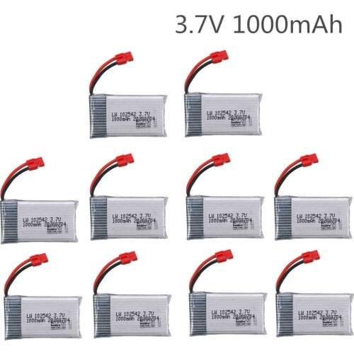 3.7V 1000mAh 25C Battery for SYMA X5HW X5HC X5UC X5UW For RC Drone Quadcopter Spare Bettery Parts 3.7v 102542
