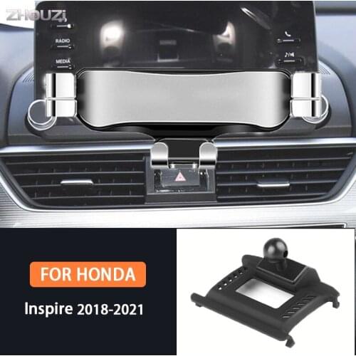Car Mobile Phone Holder For Honda Inspire 2018 2019 2020 2021 Special Mounts GPS Stand Gravity Navigation Bracket Accessories