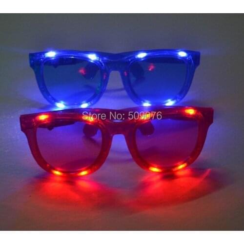 Free shipping 2pcs/lot led Extra large eyeglass led glasses glowing glasses for event & party supplies
