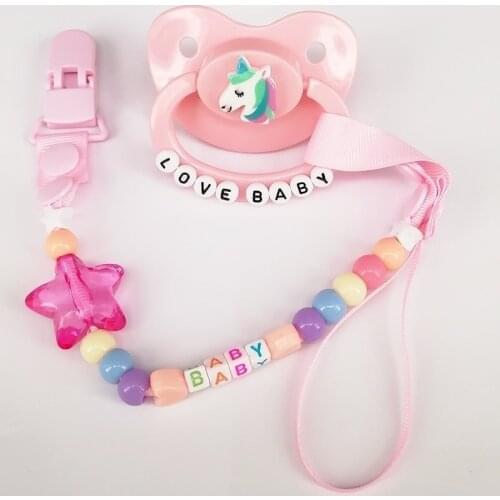 Ddlg Adult Baby Pacifier Large Size with Clip Chain Adult Pacifier ABDL Dddy Dummy Little Girl Pacifier Clip Holder