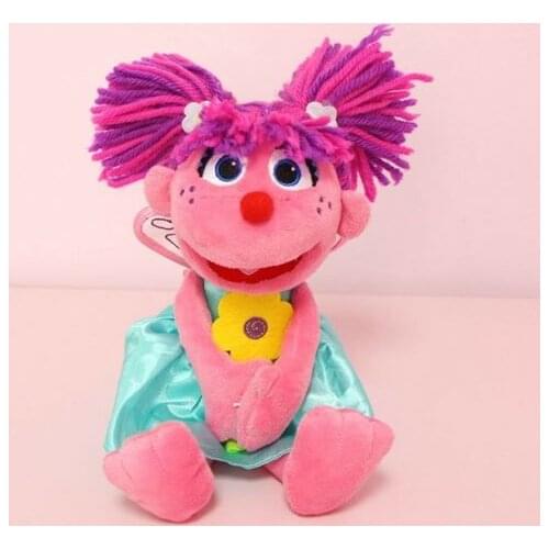 Abby Cadabby Plush Sesame Street Fairy with Flower Doll Toy 25cm
