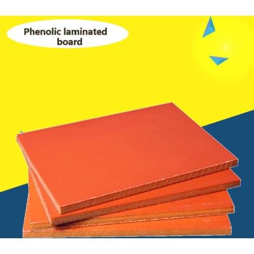 Phenolic Laminated Board Orange Red Electric Insulation Plastic Board Customization & Cutting Engraving Processing Insulation