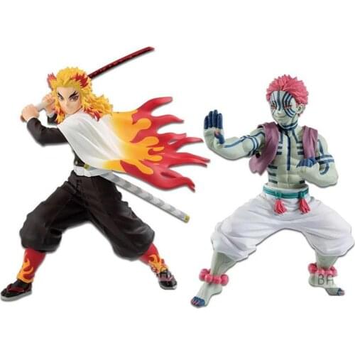 Anime Demon Slayer Blade Infinite Train Akaza Juuni Kitsuki Manga Statue PVC Kimetsu no Yaiba Action Figure Collection Model Toy