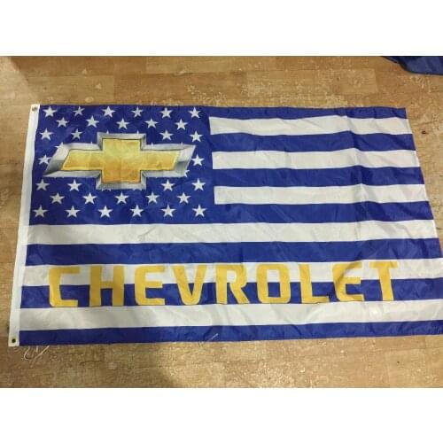 Chevrolet car brand flag, cycle racing flag, 3x5ft polyester flag 1