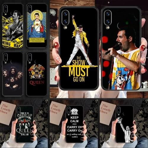 Freddie Mercury Queen Phone case For Huawei Honor 6 7 8 9 10 10i 20 A C X Lite Pro Play black art shell luxury cover fashion