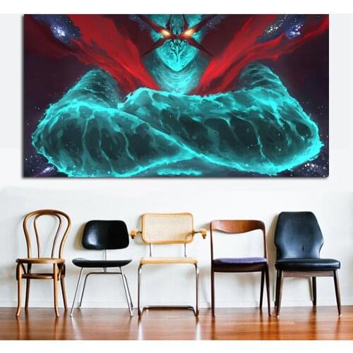 JQHYART Modern Canvas Oil Painting Gurren Lagann Portrait Wall Art for Party Living Room Bedroom no Frame Decorative Pictures