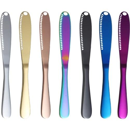 Multi-function Stainless Steel Butter Knife Sandwich Cheese Spreader Slicer Curler Grater Spatula Kitchen Gadgets Dessert Tool