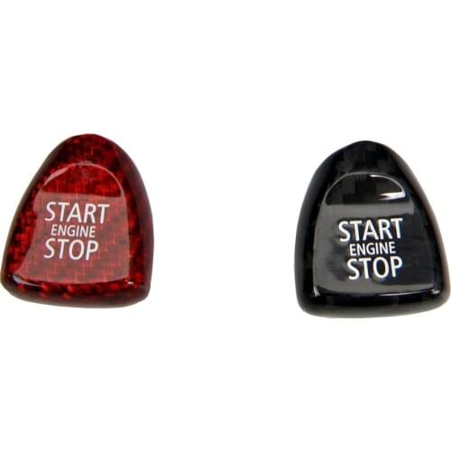 Real Carbon Fiber Engine Start Button Cover Stickers Decor for Mini Cooper F54 F55 F56 F57 F60