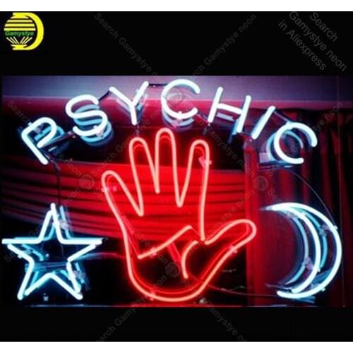 Neon Sign for psychics Palm Neon Bulb sign Beer Bar Pub Hotel Display handcraft glass tube light Decor wall lamps Dropshipping