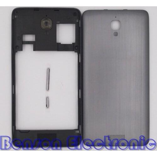 BaanSam New Middle Frame Battery Back Cover For Lenovo S660 S668T Housing Case With Camera Lens+Speaker+Power Volume Buttons