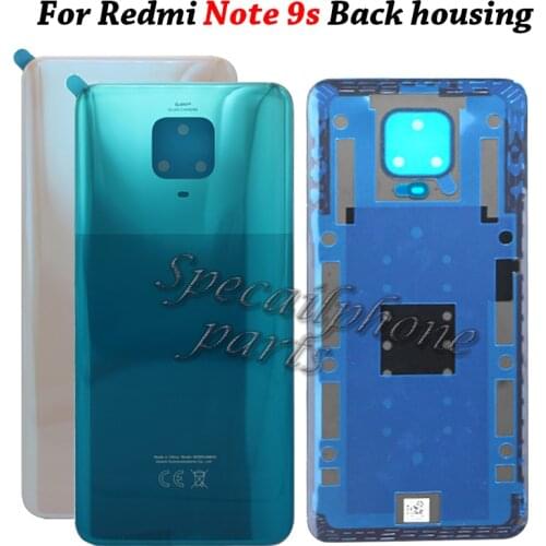 NEW Back Glass For Redmi Note 9Pro 9S Battery Cover Rear Housing Door Panel Case for Redmi Note 9S Battery Cover Replacement