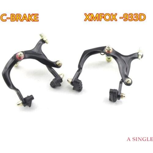 A Single Bicycle Brake Cycling Side Pull Brake Caliper Aluminum C Brake Shoes Caliper C Clip Long Arm Clamp Bicycle Brake Parts