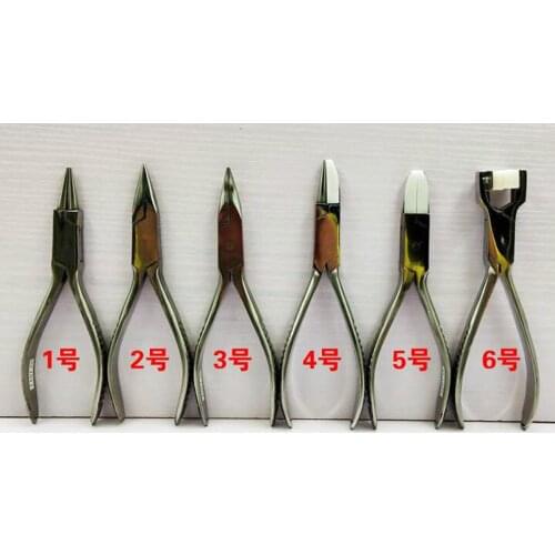 Flat/Tip/ Round Nose Stainless Steel Plier for Jewelry Shaping Pressing Wiring Making Tool