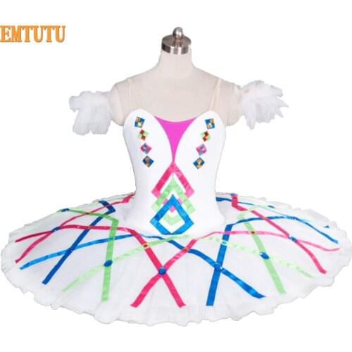 Harlequinade Professional Ballet Tutu Ballet Stage Performance Pancake Tutus Harlequin Tutu Pancake Ballet Costume Women