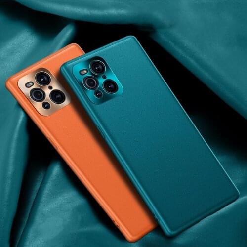 Luxury Leather Phone Case For OPPO Find X3 Pro X2 Lite Neo Metal Camera Protection Cover Case For OPPO Reno 3 4 5 Pro Plus 5G