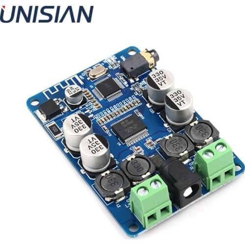 UNISIAN TDA7492 Bluetooth Audio Amplifier Board 2.0 Channel BluetoothPower Amplifier Board Plafond Speaker 2x25W DC10V-25V