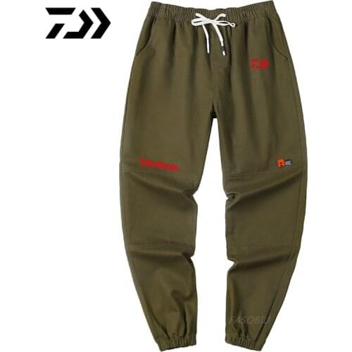 Daiwa Spring Summer Trend Fishing Pants Autumn Winter Plus Velvet Outdoor Sport New Sweatpants Overalls Mens Leggings Trousers