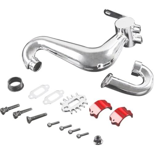 Rc Car Tuned Pipe Exhaust for 1/5 HPI Baja 5B Ss 5T 5Sc Rovan King Motor Rc Car Exhaust Pipe Universal Ss Exhaust Pipe