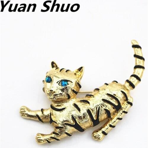 YuanShuo Brooches With Cats For Clothes