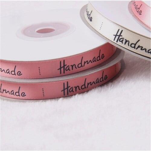 10MM 25Yards Silk Satin Ribbons Handmade Printed Christmas Weeding Party Decorating Belt Decoration For Gifts Sewing Accessories