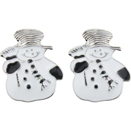 10pcs/lot New Christmas 18mm Snap Button Jewelry Christmas Flower Santa Claus Snowman Cactus Fit DIY Snap Buttons Bracelet