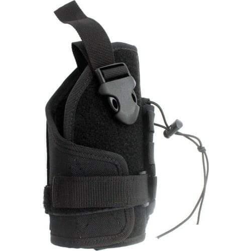 1000D Tactical Pistol Gun Holster Right-Hand Gun Molle Pouch with Mag Holder for Airsoft Pistol Handgun Glock Hunting Bag