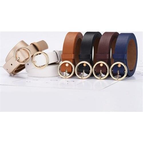 105 CM Unisex Adults Belt Women Classic Solid Belt PU Leather Waistband Adjustable PU Belts