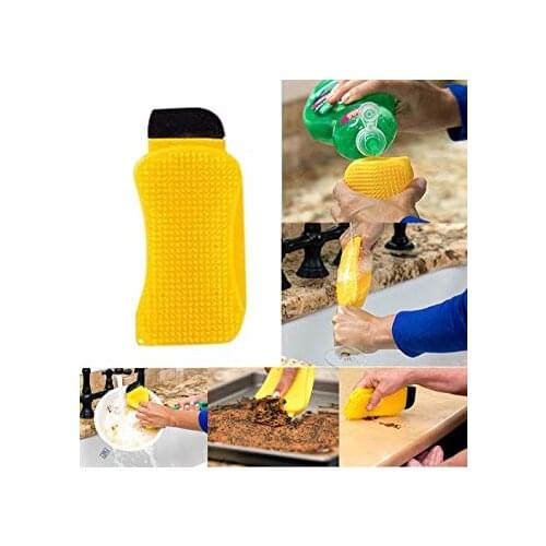 3 in 1 Silicone Sponge Scrubs Scrapes Squeegees Sponge Hero 1 pack