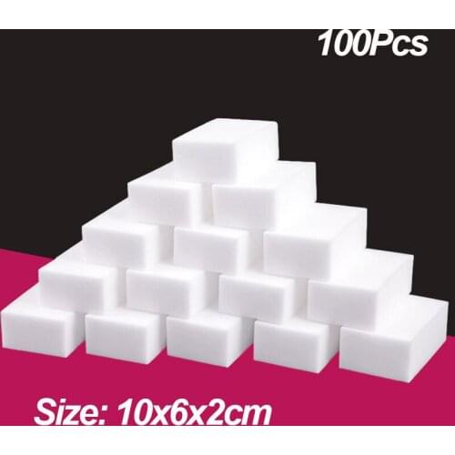 50 Pcs/lot Melamine Sponge Magic Sponge Cleaning Eraser for Dish Wash Household Cleaning Tools Kitchen Accessories Brushes