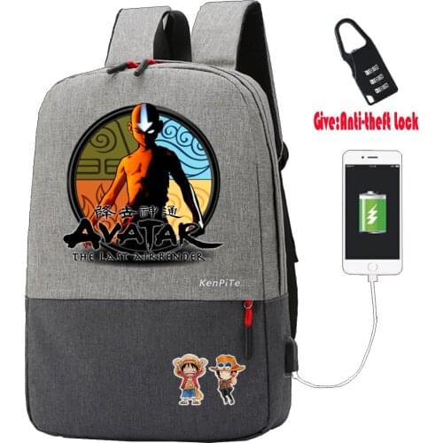 Anime game Anti-theft USB Charging Backpack Men Women Laptop Shoulder Bag Work Casual Travel Bags student bookbag