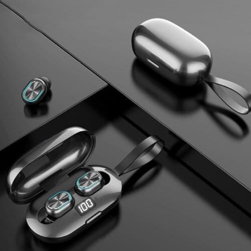 Wireless Headphones Bluetooth 5.1 Earphones 500mAh Sports Waterproof Headsets Bass Stereo Earbuds with Microphones