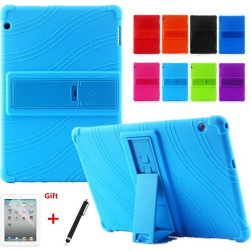 Case For Huawei MediaPad T5 10 AGS2-W09/L09/L03/W19 10 inch Colorful Soft Silicon Cover for huawei mediapad T5 10 Tablet +pen