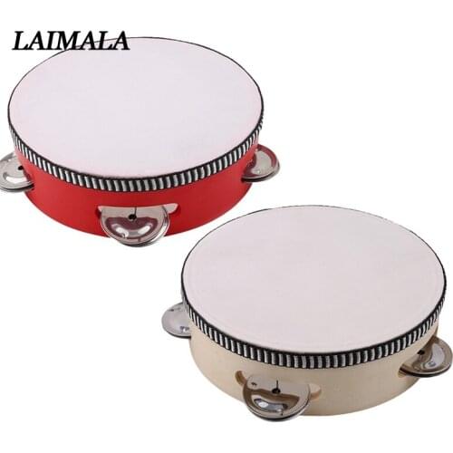 6 Inch Children Mini Drum Kids Early Educational Musical Instrument Baby Toys Beat Instrument Girls Boys Dance Hand Drum Toys