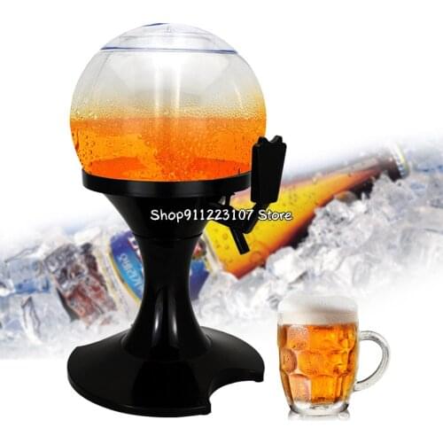 3.5L Beer Dispenser Machine Globe Beverage Liquor Soda Alcohol Wine Drink Bottle Dispenser Party Barware Bar Accessories